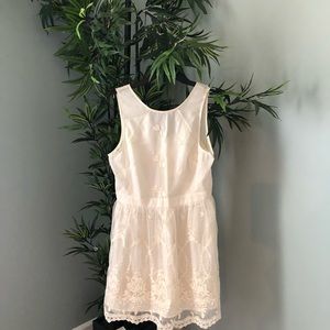 Cream lace dress. New with tags